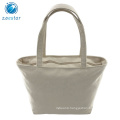 Canvas One Compartment Daily Shopping Tote Bag Handbag with Interior Pockets